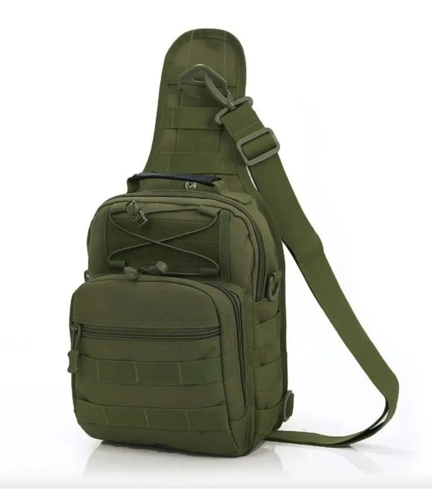 Рюкзак трансформер однолямочный олива