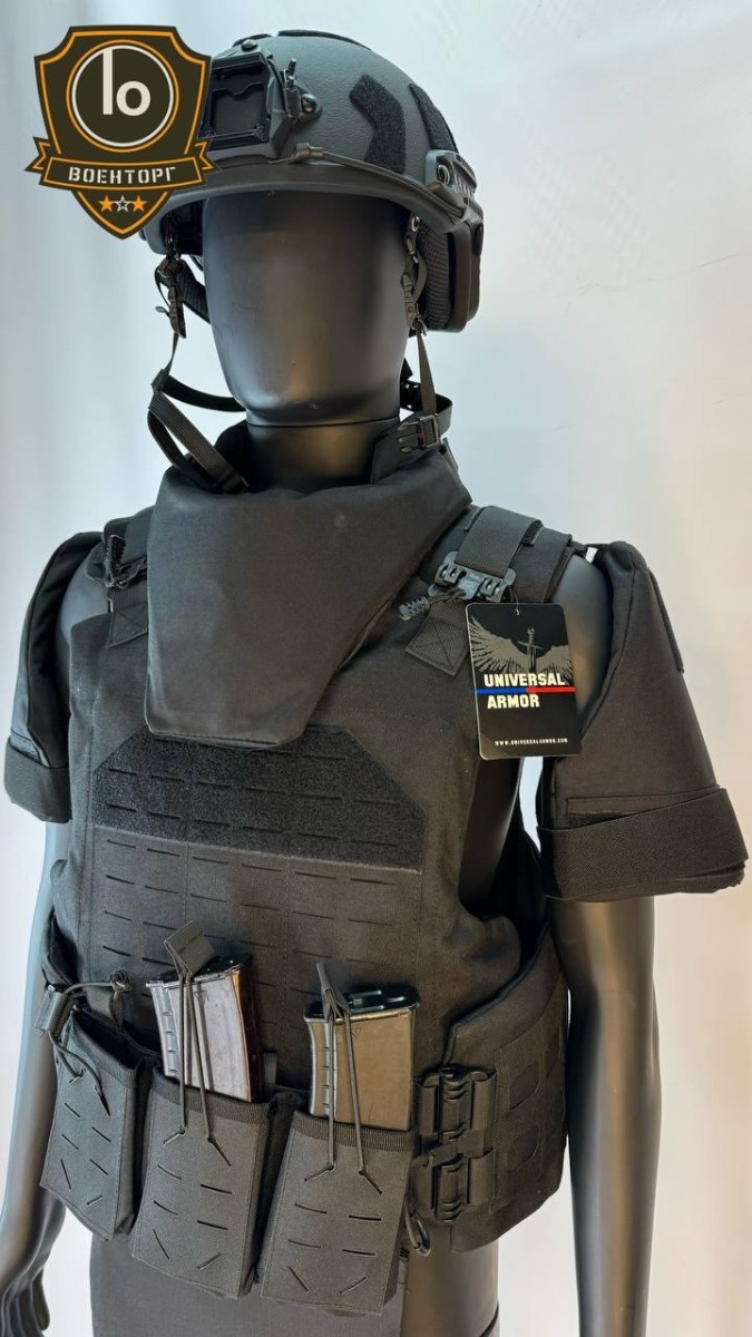 Жилет с баллистическим пакетом СВМПЭ черный - фото 2