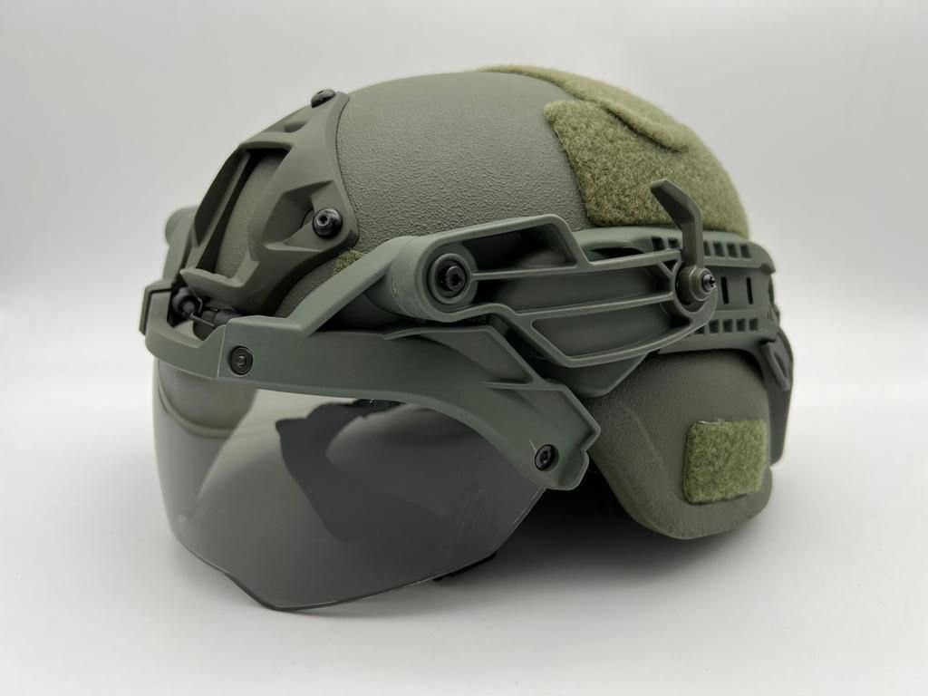 Откидные тактические нашлемные очки с креплением для шлема - фото 4