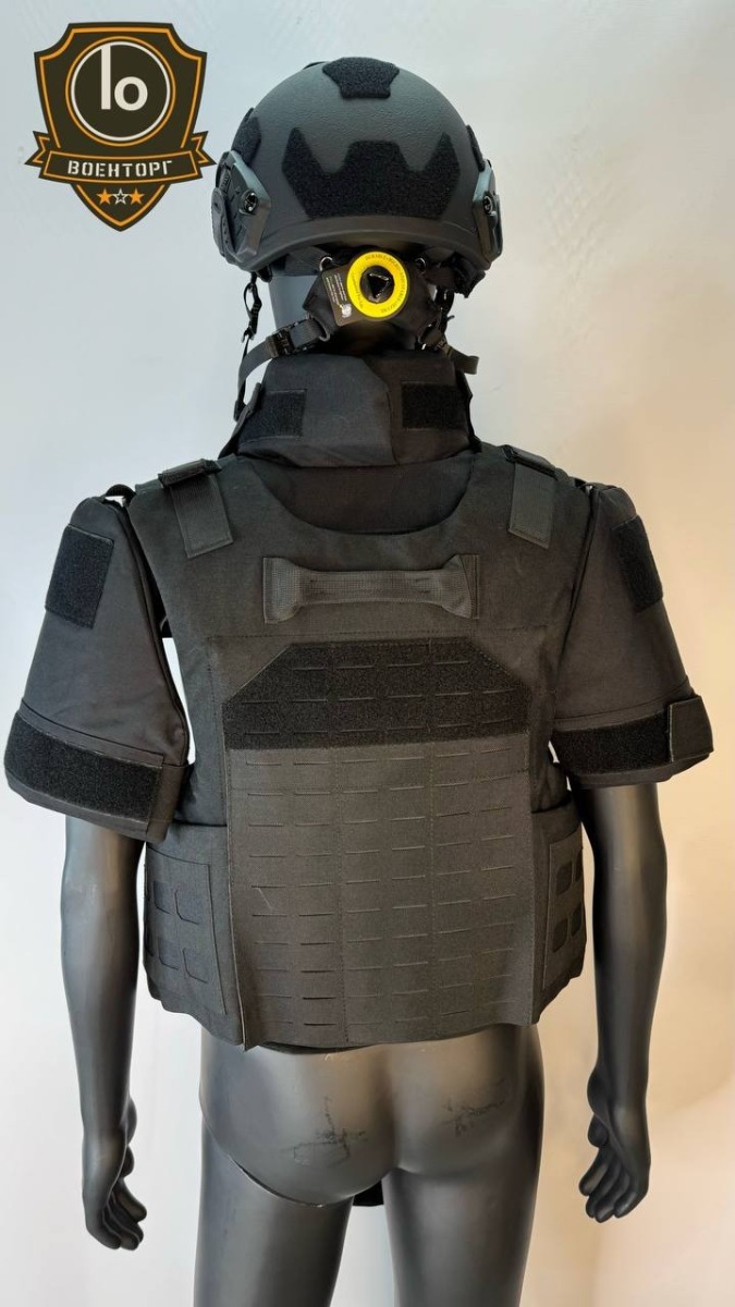 Жилет с баллистическим пакетом СВМПЭ черный - фото 4