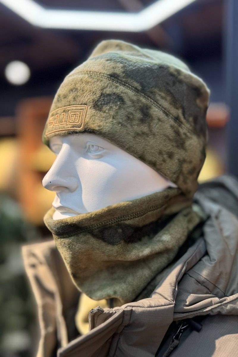 Комплект шапка и баф 5.11 мох