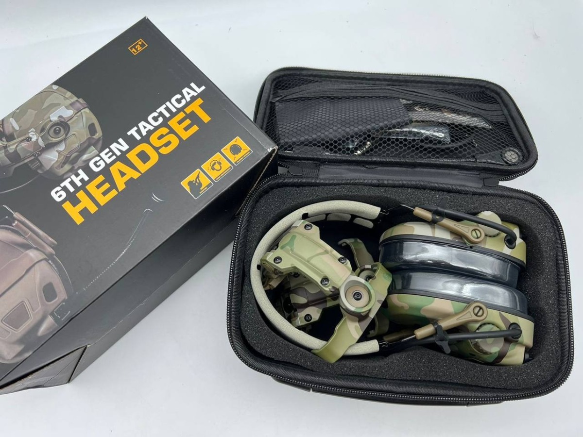 Наушники активные 6TH Gen Tactical Headset мультикам - фото 4