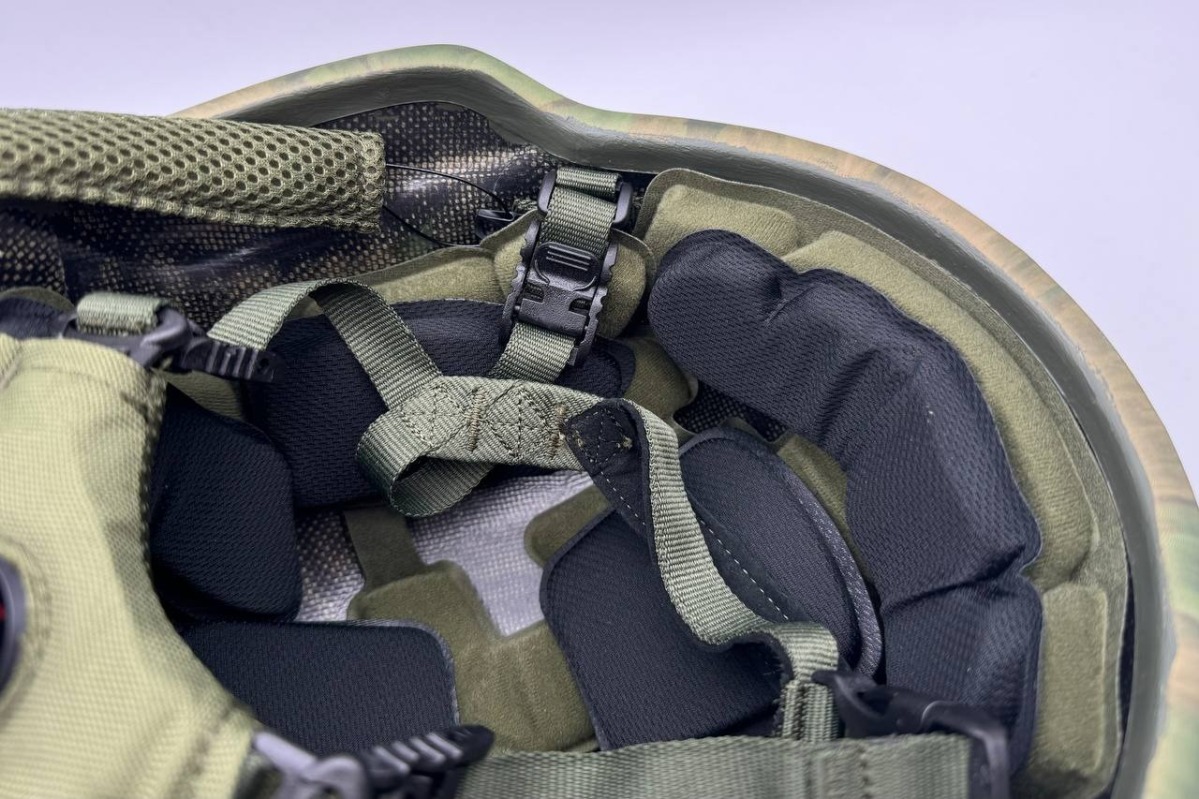 Шлем композитный Sentry полуухий мох - фото 4